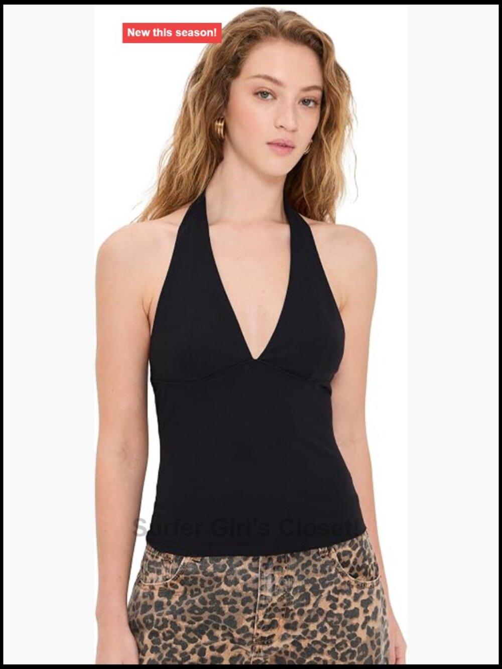 Halter Tank Top Sleeveless Cotton Blend Lightweight